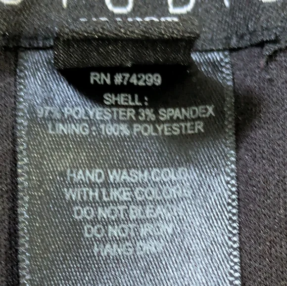 Enfocus Studio Elegant Black Textured Sleeveless Dress. Size 8. - Picture 9 of 9